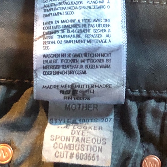 Mother Looker Jeans Spontaneous Combustion GrayDye - Picture 6 of 6